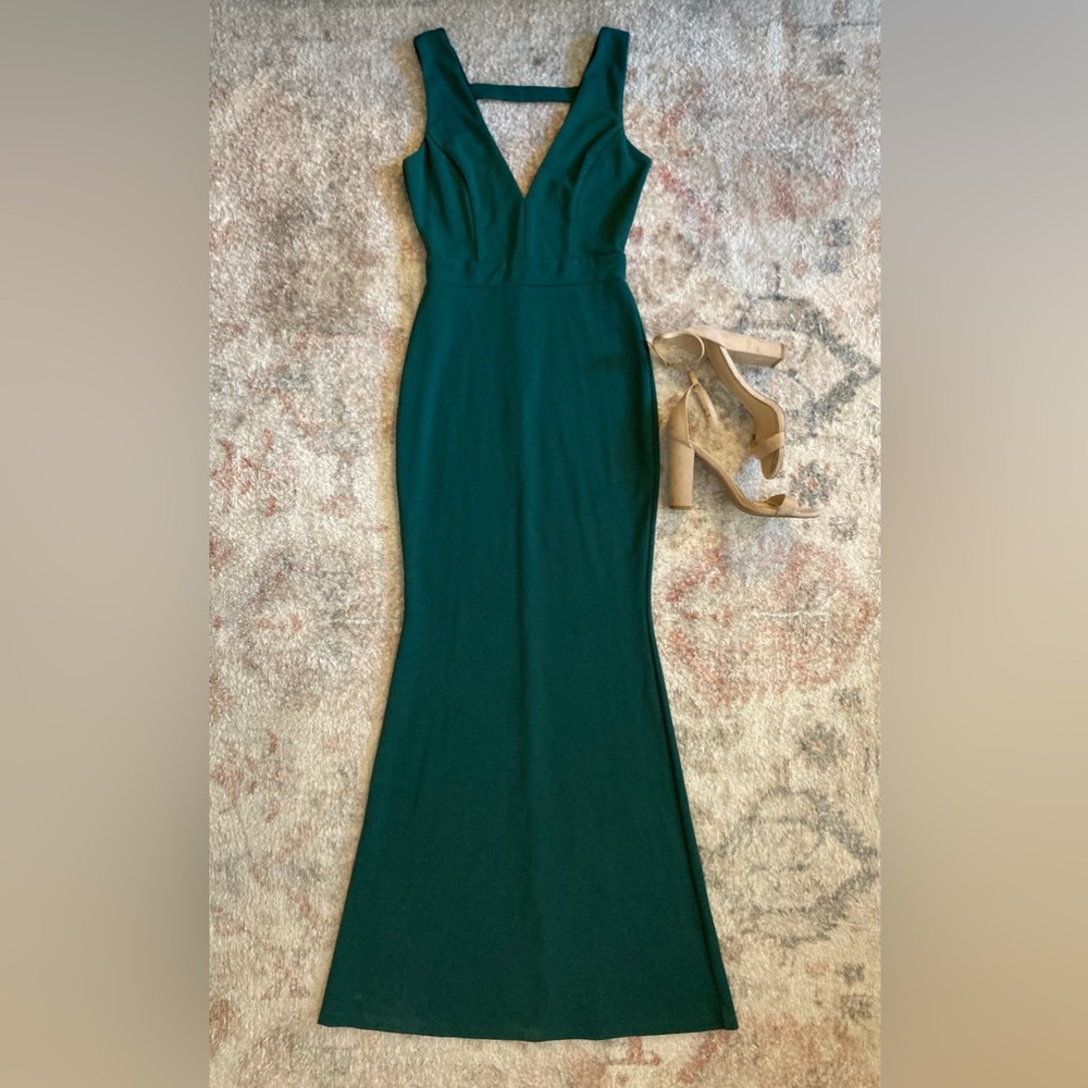 Hunter Green Windsor Dress - Picture 2 of 6
